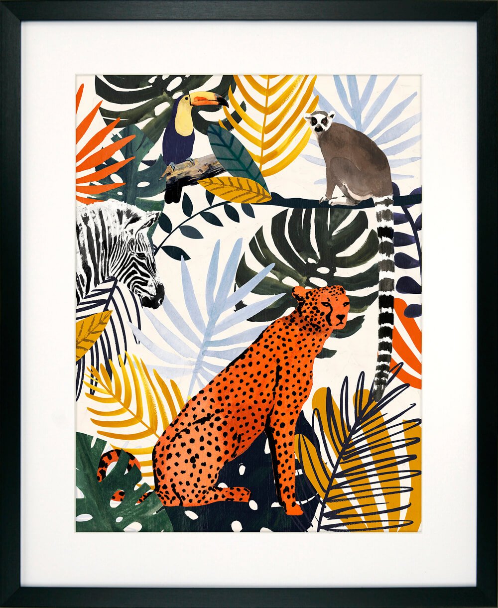 Jungle Jumble I By Victoria Borges - TheArtistsQuarter