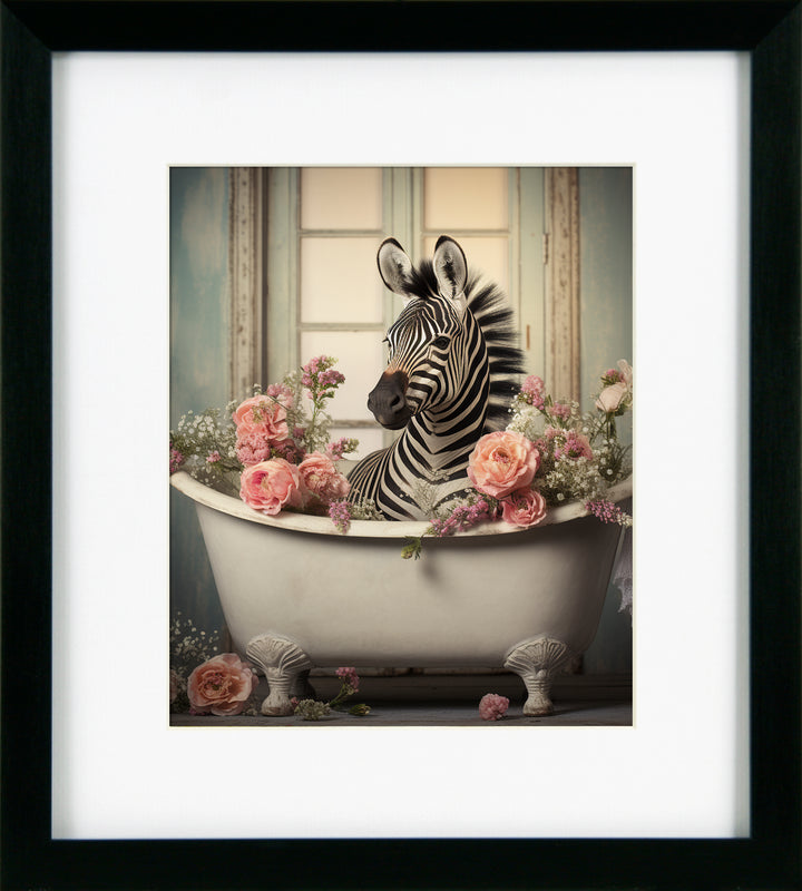 Bathroom Joy 9 Zebra By Lazar *NEW* - TheArtistsQuarter