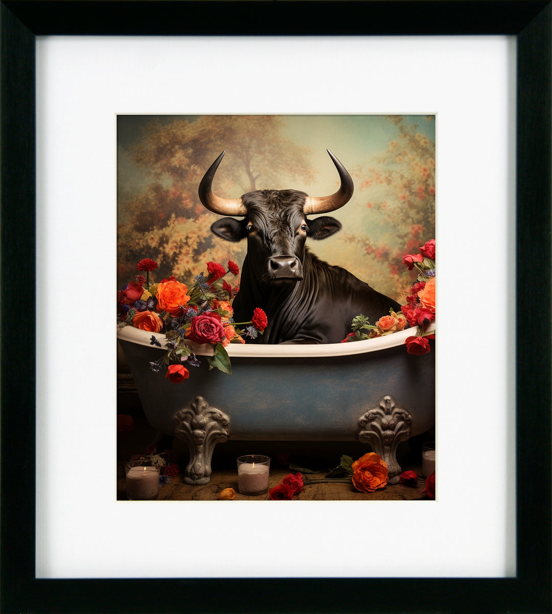 Bathroom Joy 13 Bull By Lazar *NEW* - TheArtistsQuarter