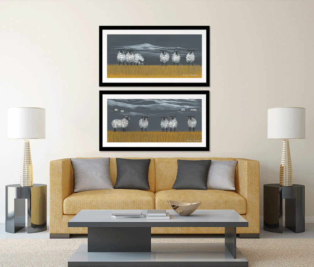 Pastures New Panel II (Medium) By Diane Demirci - TheArtistsQuarter