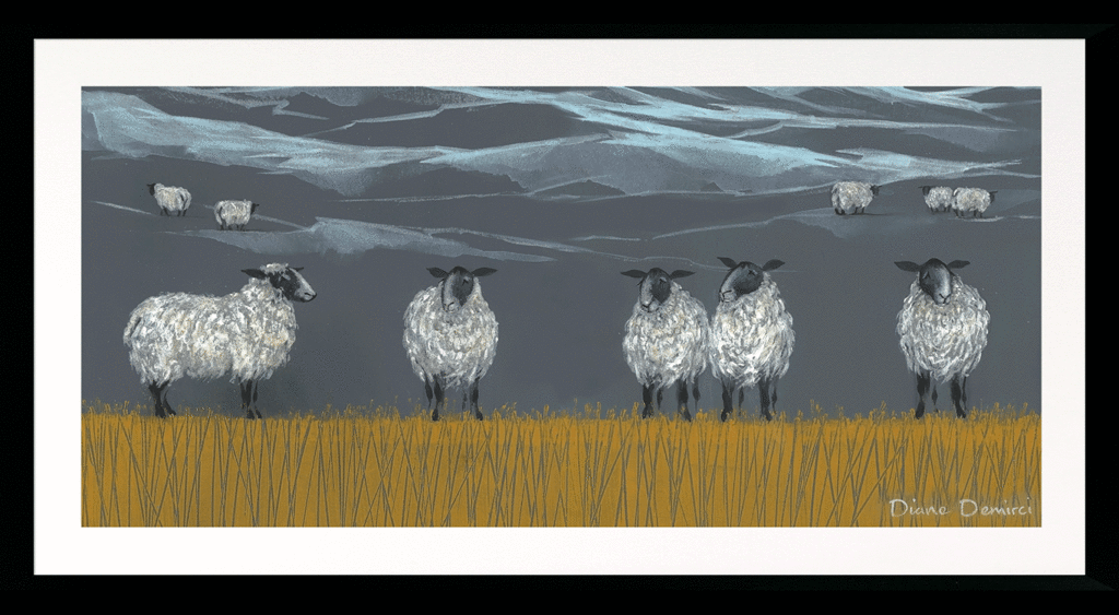Pastures New Panel II (Medium) By Diane Demirci - TheArtistsQuarter