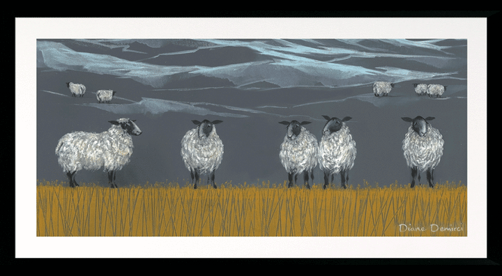 Pastures New Panel II (Medium) By Diane Demirci - TheArtistsQuarter
