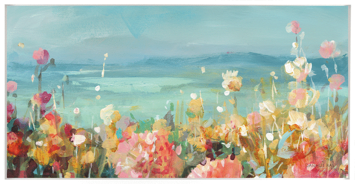 Coastal Dahlias I By Danhui Nai *NEW* - TheArtistsQuarter