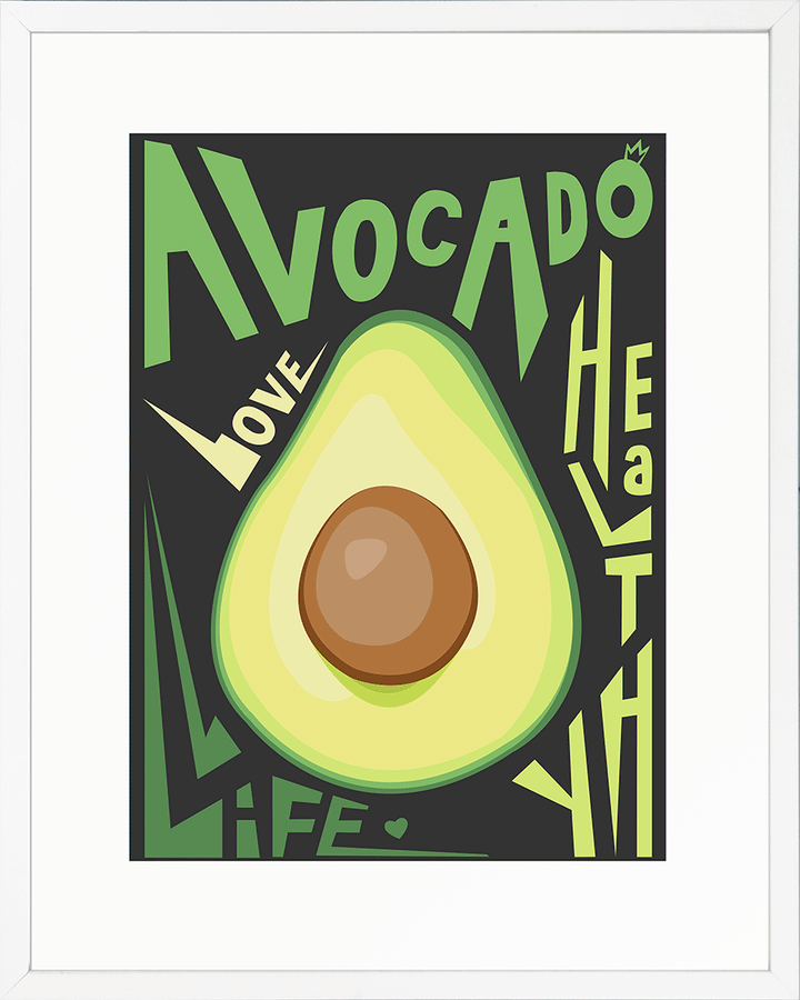 Avocado Framed Print By Ayse - TheArtistsQuarter