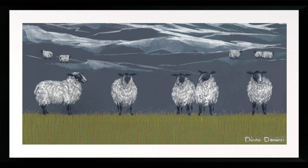 Pastures New Panel I (Large) By Diane Demirci - TheArtistsQuarter