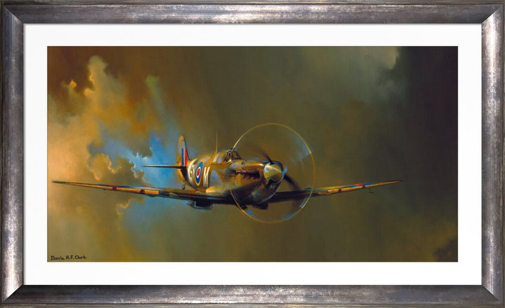 Spitfire In Flight By B.A.F. Clarke - TheArtistsQuarter