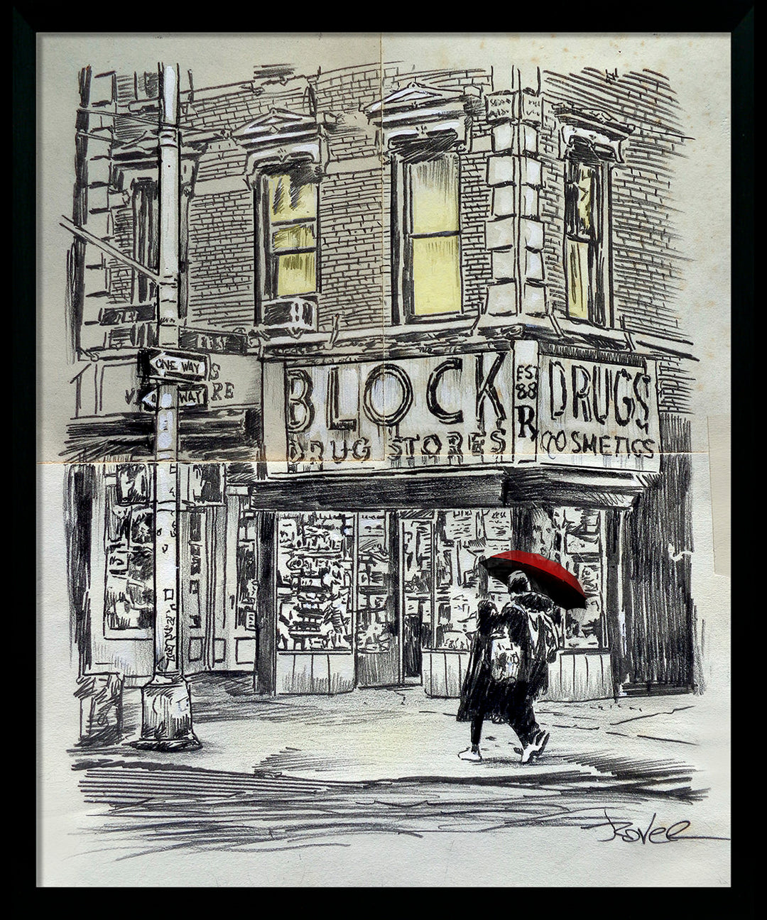 New York Rain II by Loui Jover