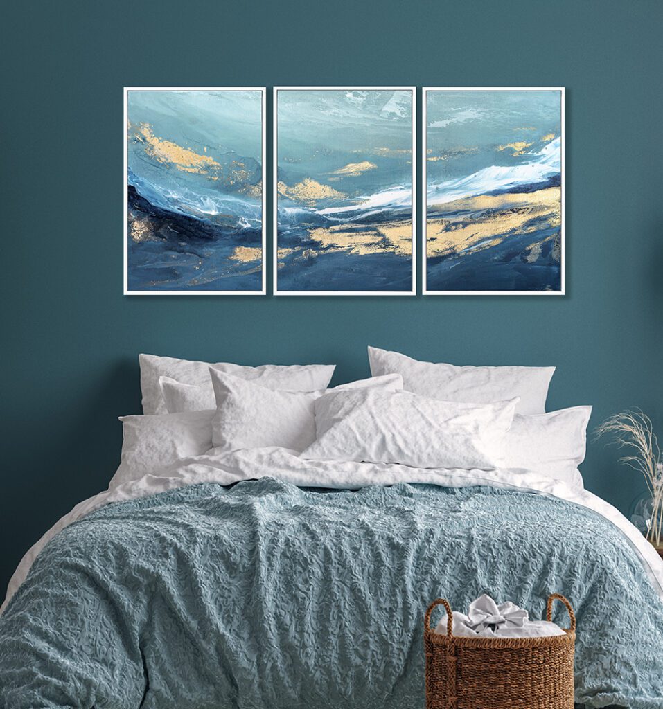 Peaceful Seaside (Triptych) 2 - TheArtistsQuarter