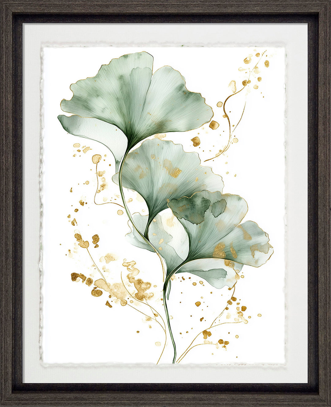 Green & Gold Ginkgo II - TheArtistsQuarter