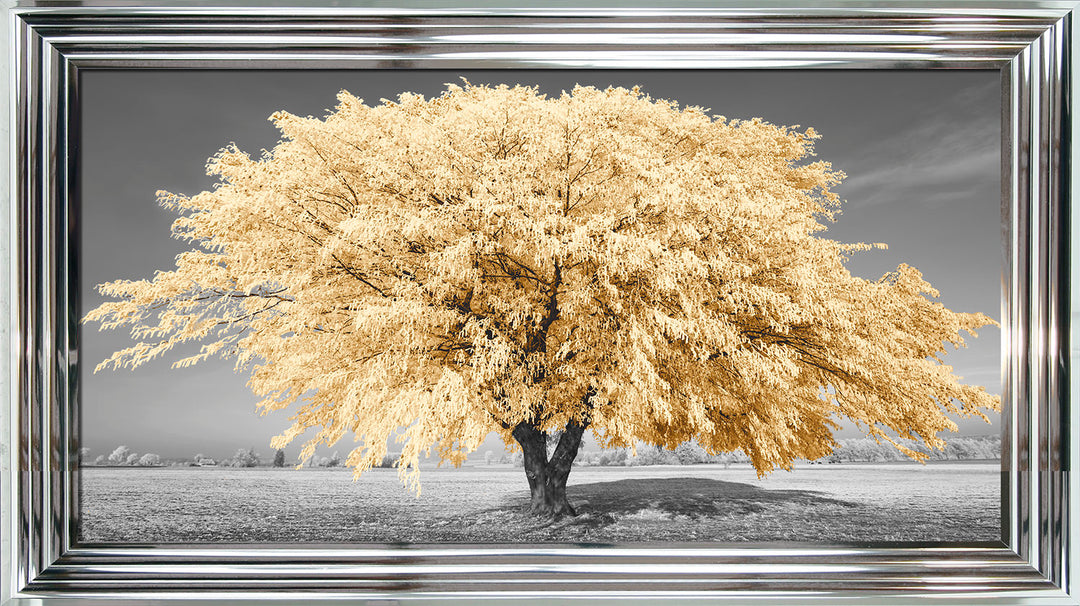 Lime Tree [Ochre] by Frank Krahmer framed lime tree wall art