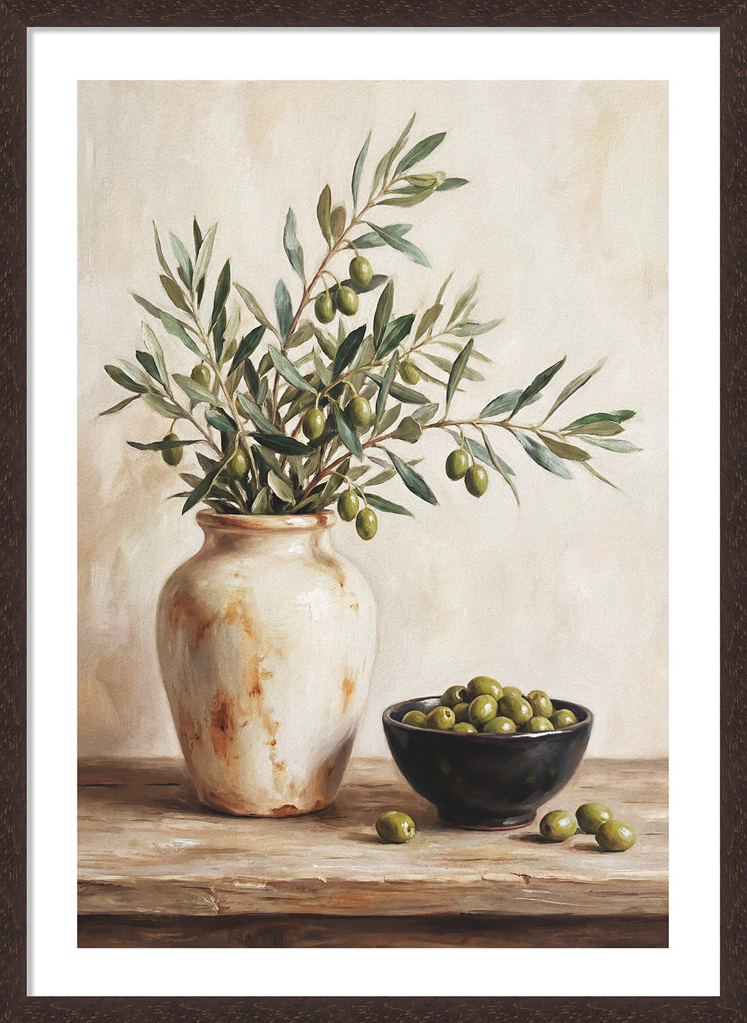 Rustic Green Olives