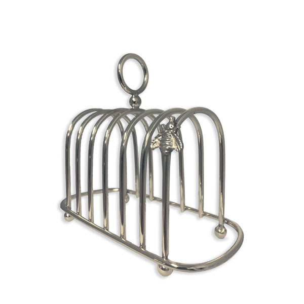 Culinary Concepts London. Bee Toast Rack - Nickel Finish - TheArtistsQuarter