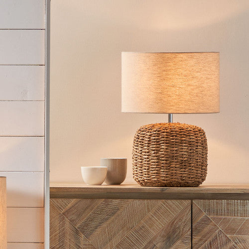 Acer Natural Woven Small Table Lamp - TheArtistsQuarter