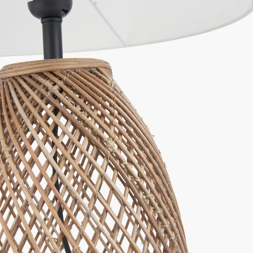 Konka Natural Woven Table Lamp - TheArtistsQuarter