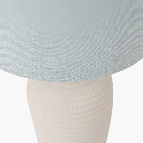 Kai Duck EggTextured Tall Ceramic Table Lamp *STOCK DUE NOV* - TheArtistsQuarter