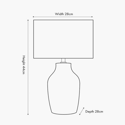 Kai Duck EggTextured Tall Ceramic Table Lamp *STOCK DUE NOV* - TheArtistsQuarter