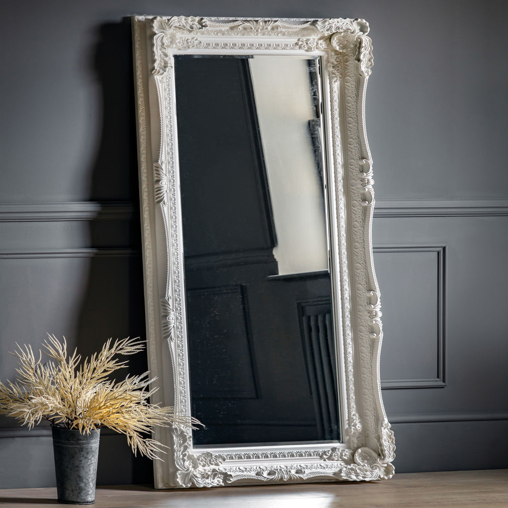 Carved Louis Leaner Mirror - TheArtistsQuarter
