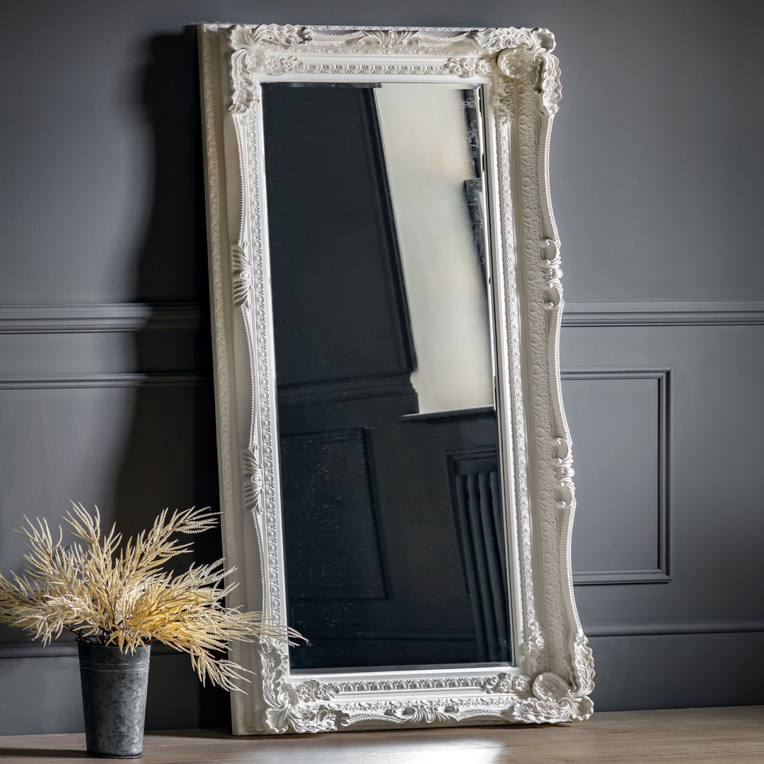 Carved Louis Leaner Mirror - TheArtistsQuarter