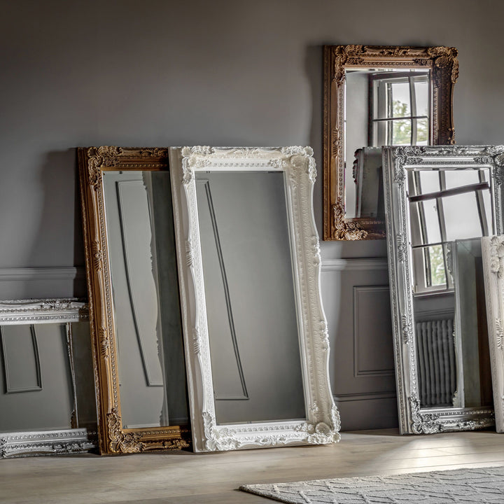 Carved Louis Leaner Mirror - TheArtistsQuarter