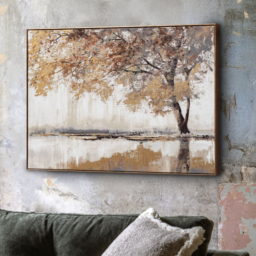 Gilded Oak Framed Canvas By Allison Pearce - TheArtistsQuarter