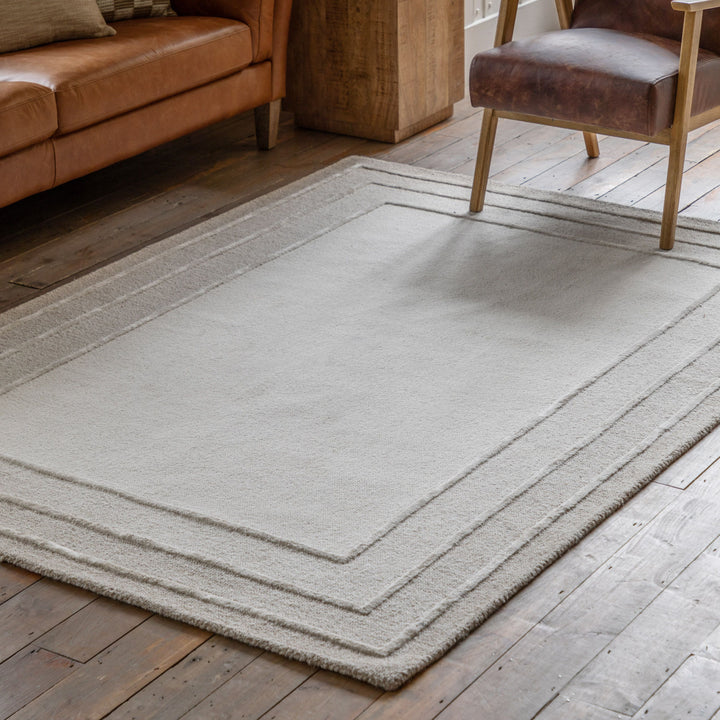 Ithaca Tonal Border Rug - TheArtistsQuarter