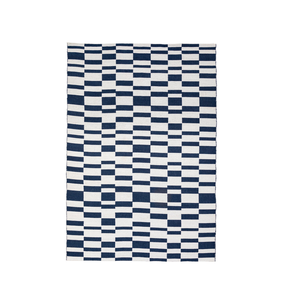 Kingston Jacquard Rug Blue - TheArtistsQuarter