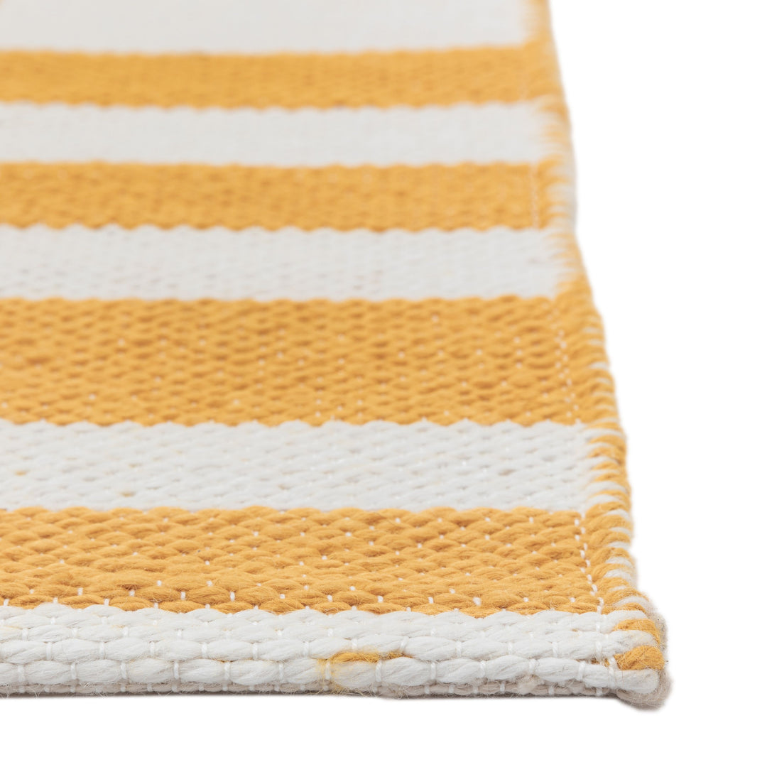Kingston Jacquard Rug Mustard - TheArtistsQuarter