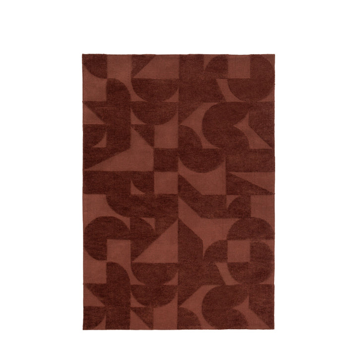 Cortland Block Rug Nutmeg - TheArtistsQuarter
