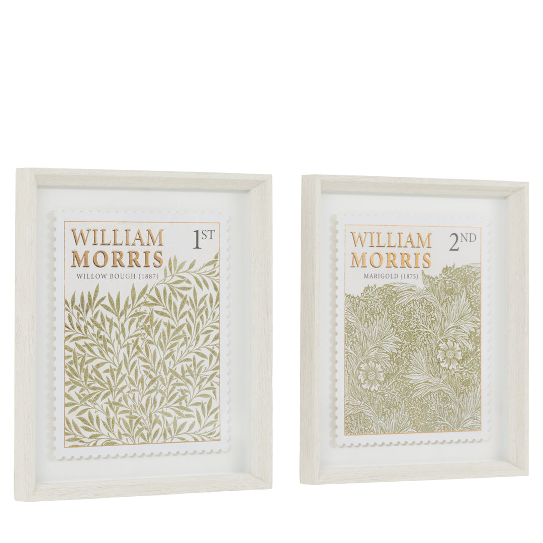 William Morris Stamp Green (Set Of Two) By Laura Bolton PRE ORDER MID JULY - TheArtistsQuarter