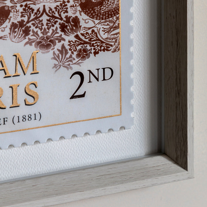 William Morris Stamp Red (Set Of Two) By Laura Bolton - TheArtistsQuarter