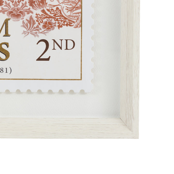 William Morris Stamp Red (Set Of Two) By Laura Bolton - TheArtistsQuarter