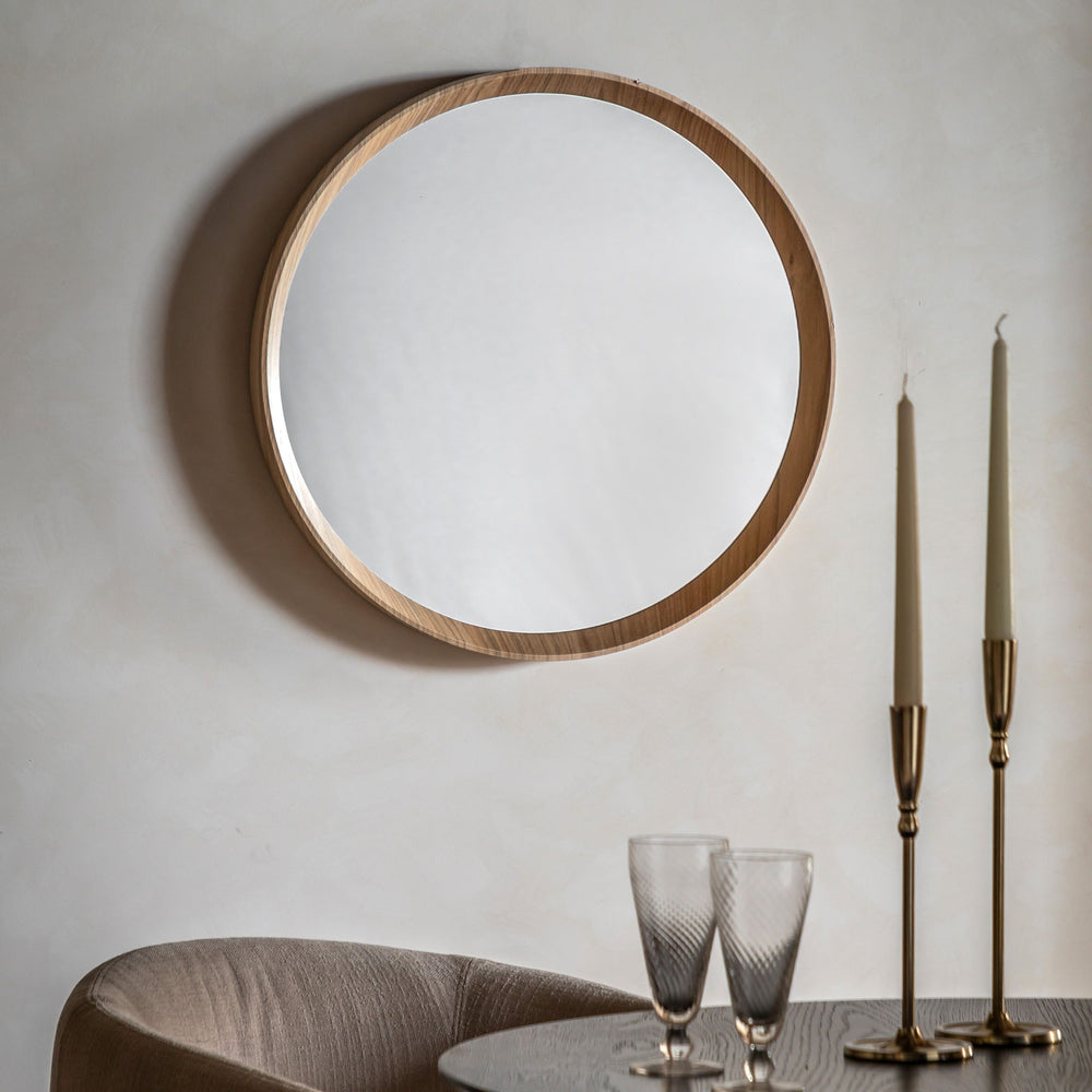 Cedar Round Mirror - TheArtistsQuarter