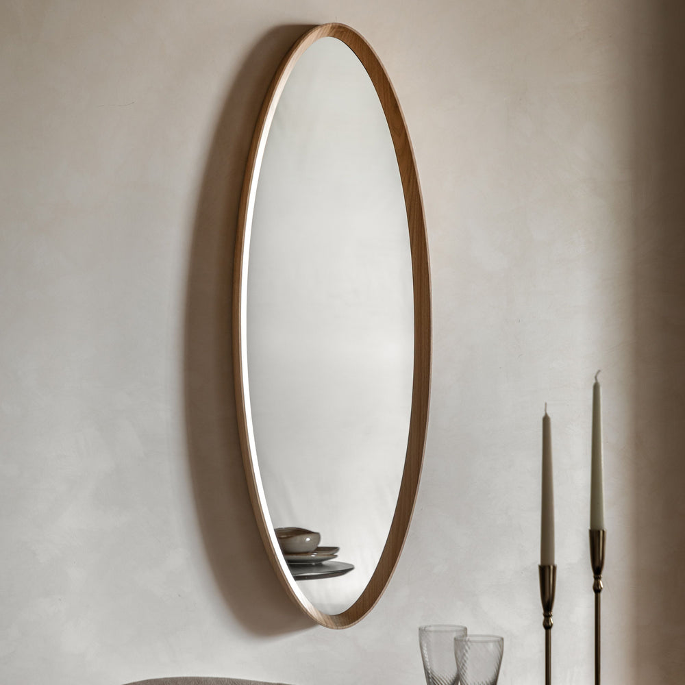 Cedar Elipse Mirror - TheArtistsQuarter