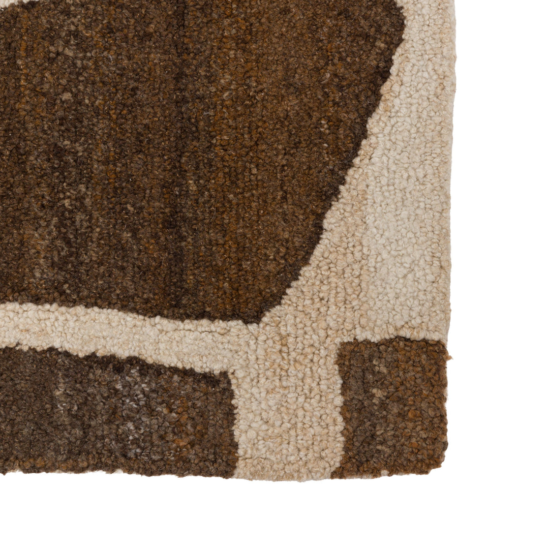 Luma Geo Rug Sand Brown - TheArtistsQuarter