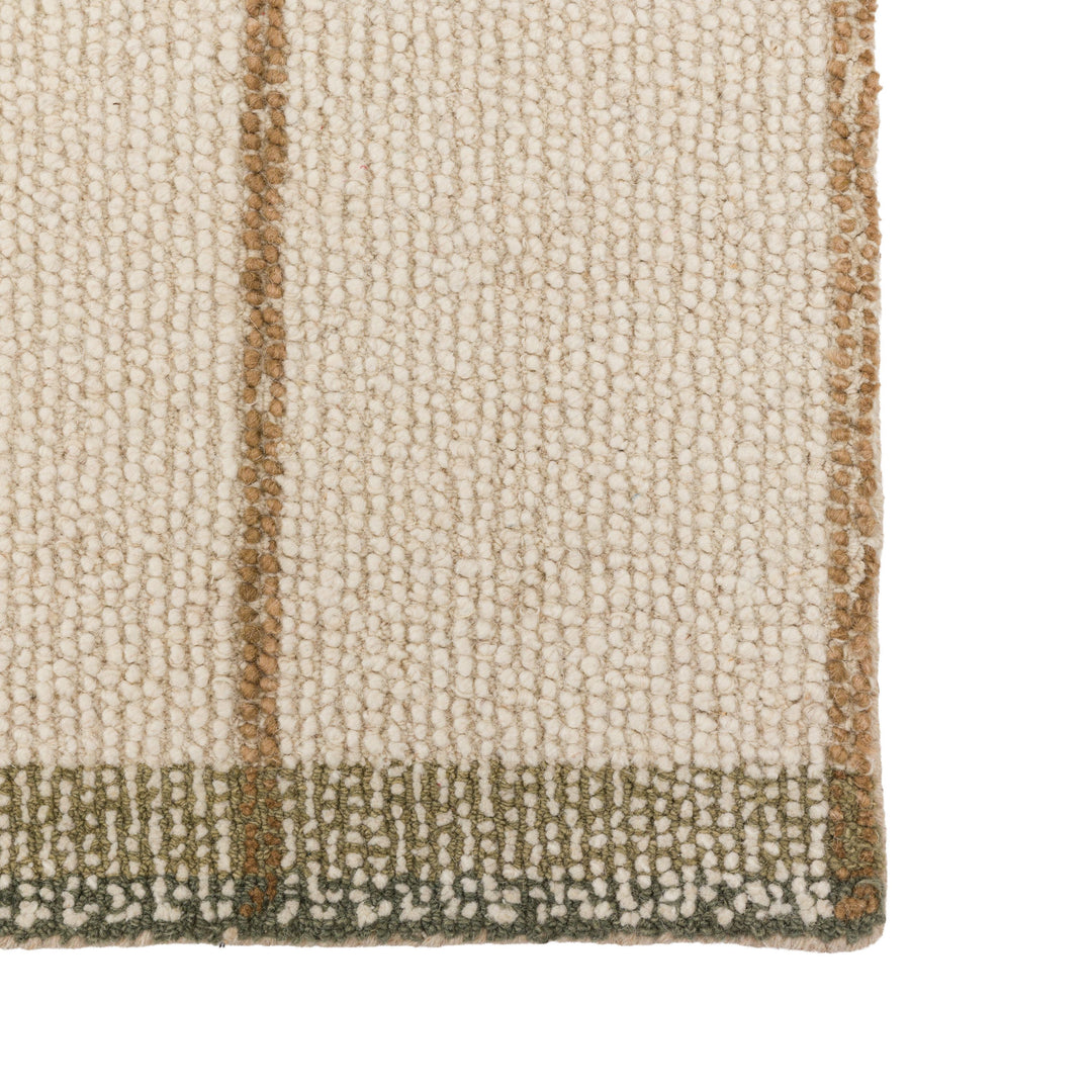 Solis Check Rug Ivory - TheArtistsQuarter