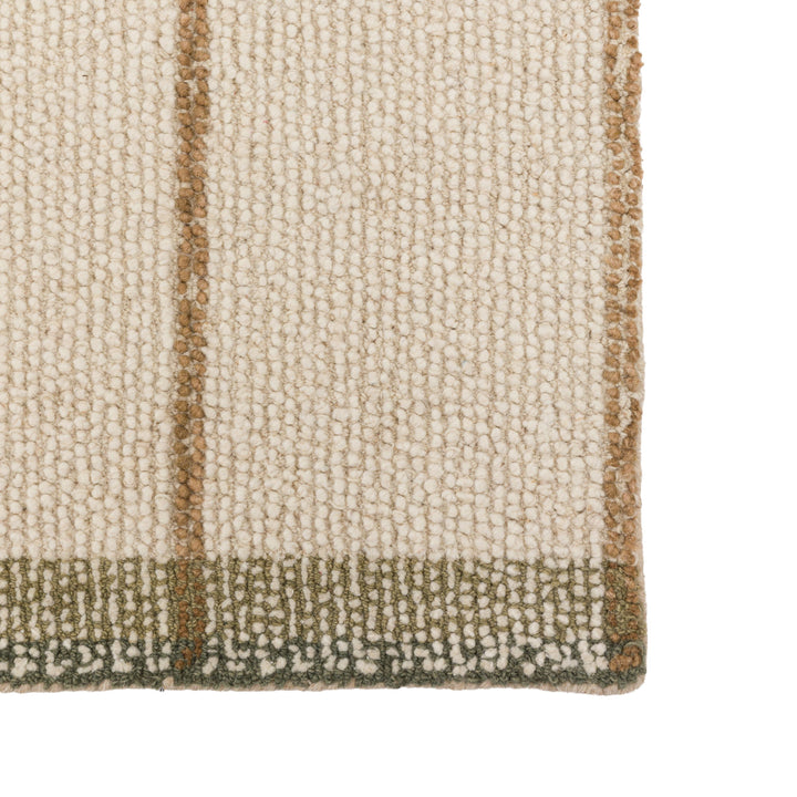 Solis Check Rug Ivory - TheArtistsQuarter