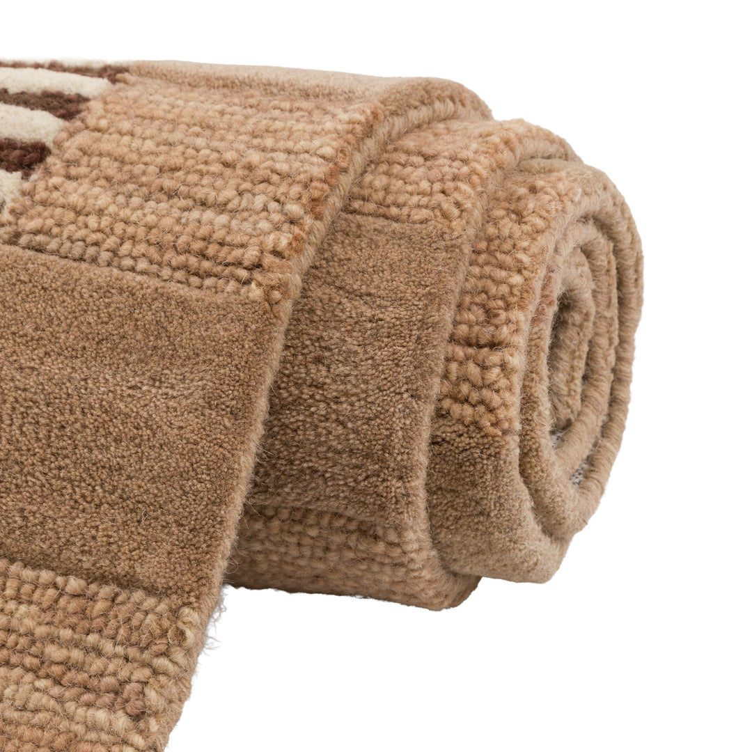 Lezo Geo Rug Natural - TheArtistsQuarter
