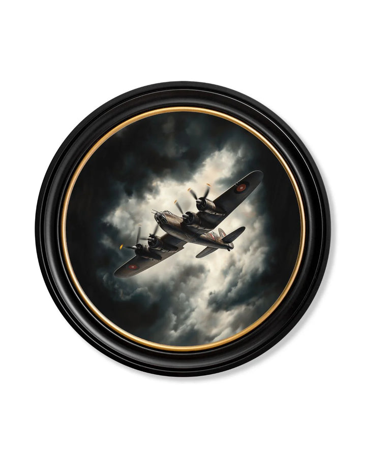Lancaster Bomber (Circular) By TJP - TheArtistsQuarter
