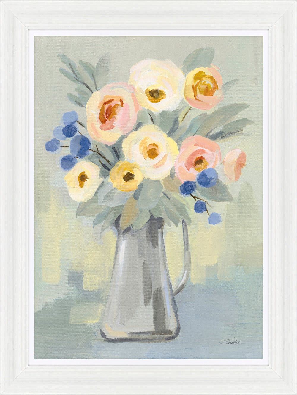 Pale Flowers By Sylvia Vasileva *NEW* - TheArtistsQuarter