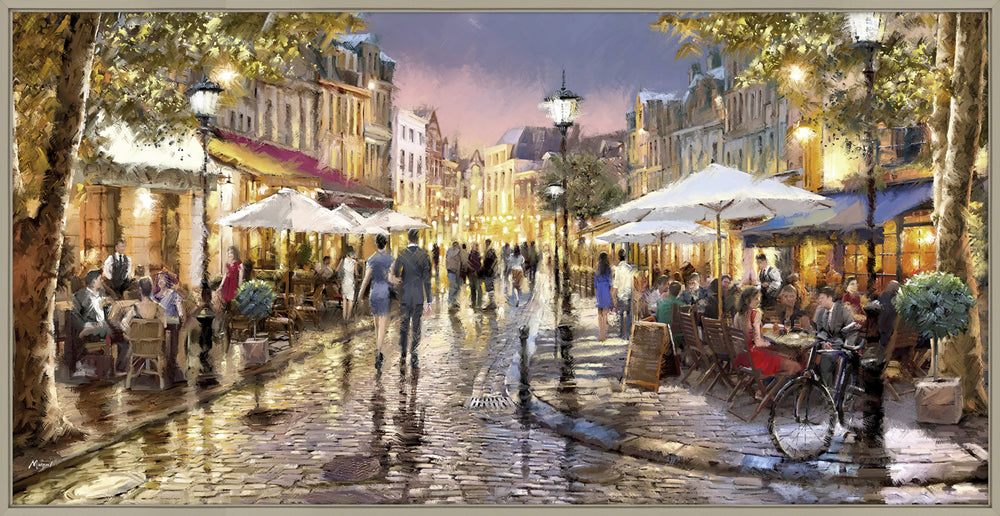 Night Cafe Canvas By Richard MacNeil *NEW* - TheArtistsQuarter