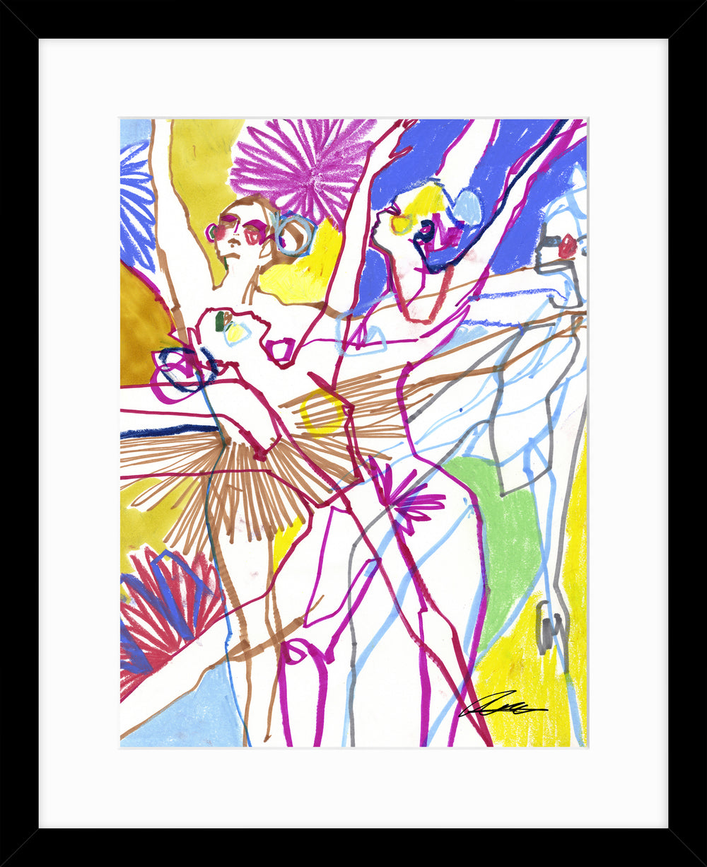 Figurative Multicolour Dancers By Tony Green *NEW* - TheArtistsQuarter