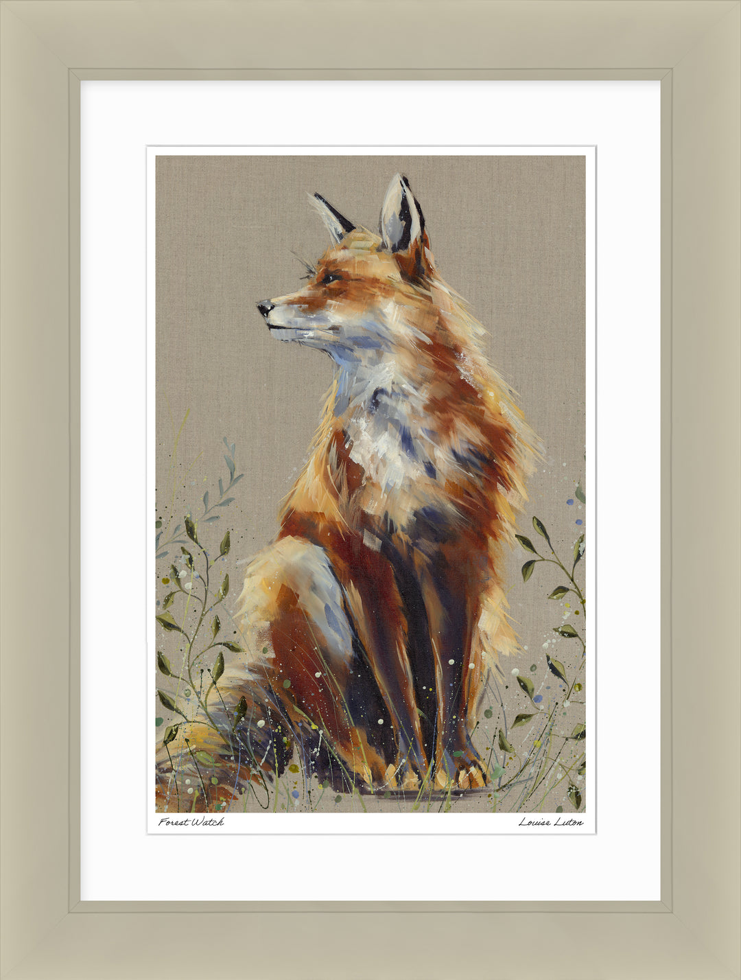 Forest Watch Fox By Louise Luton *NEW* - TheArtistsQuarter