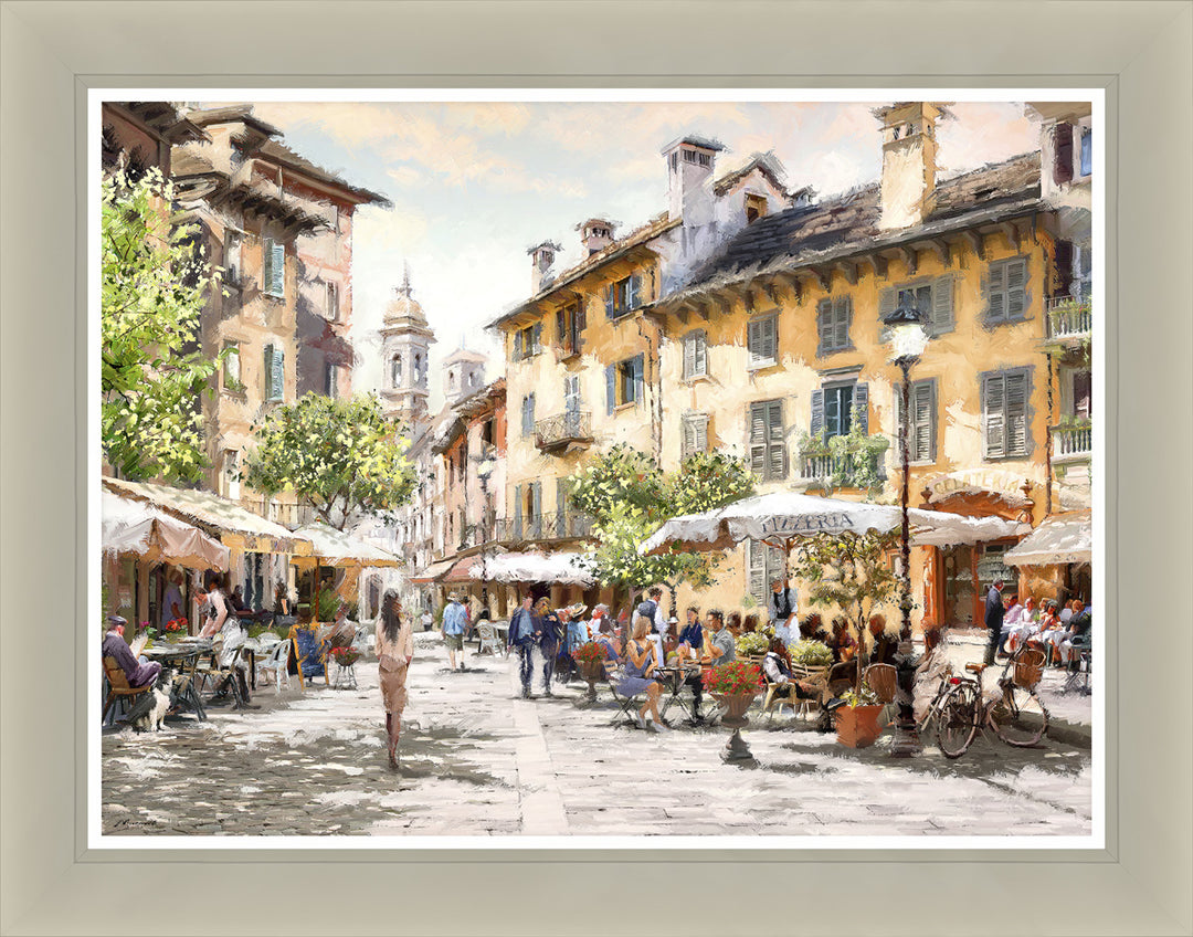 Cafe Street Promenade By Richard MacNeil - TheArtistsQuarter