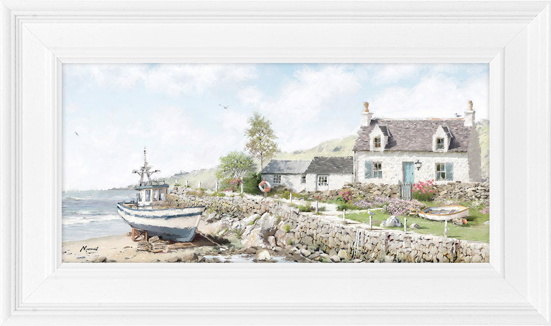Seaside Cottage (Small) By Richard MacNeil - TheArtistsQuarter
