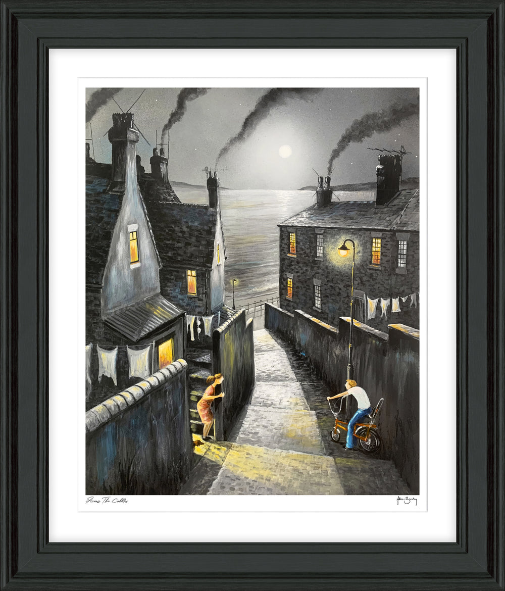 Across The Cobbles By Adam Barsby - TheArtistsQuarter