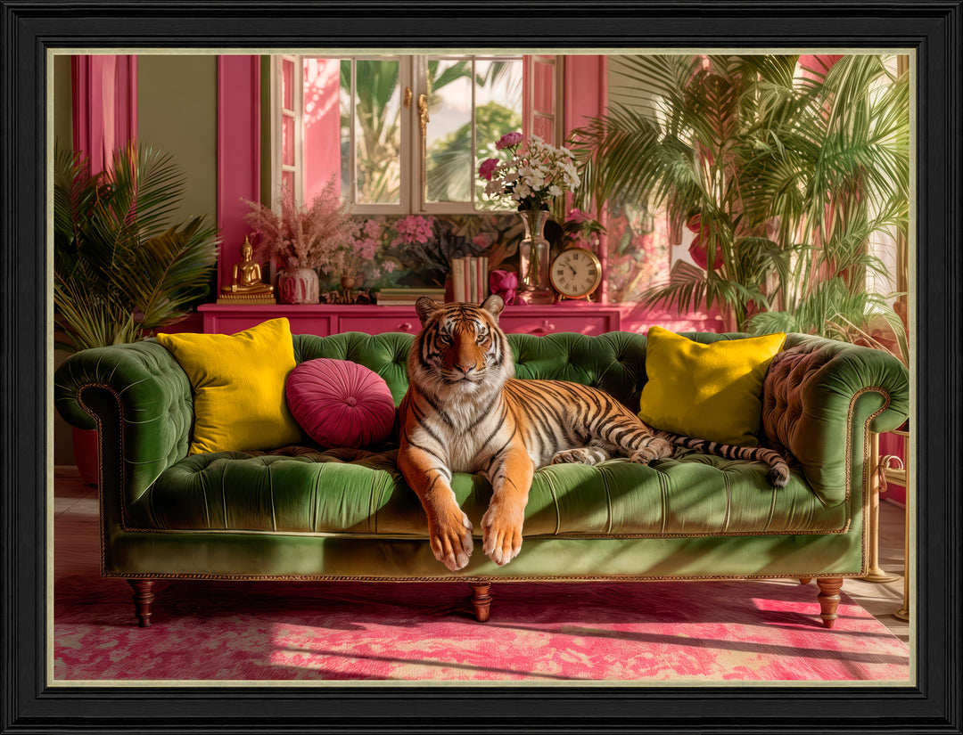 Lounging Tropical Tiger By Artko - TheArtistsQuarter