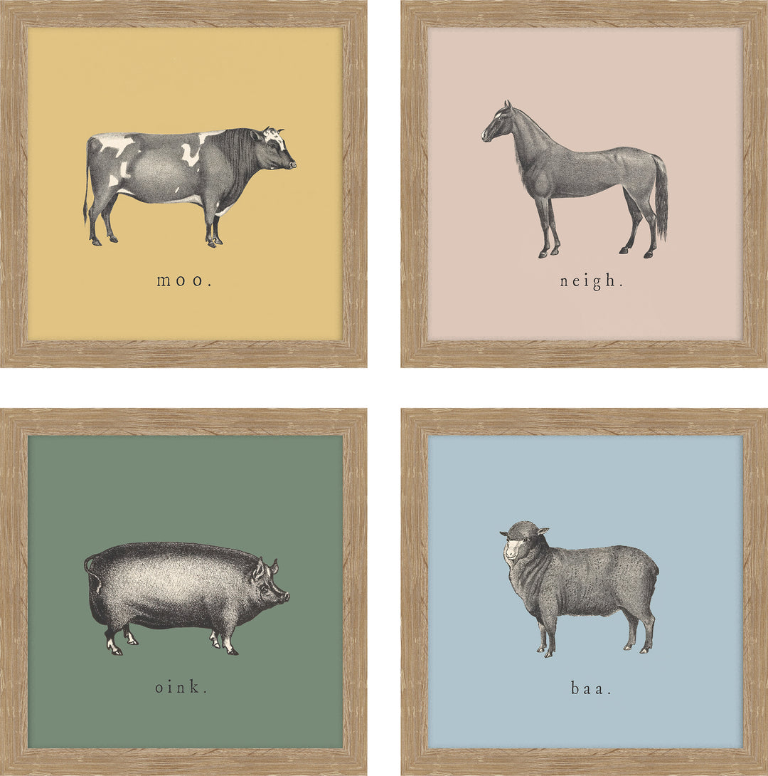 On The Farm (Set Of 4) By AKDesigns - TheArtistsQuarter