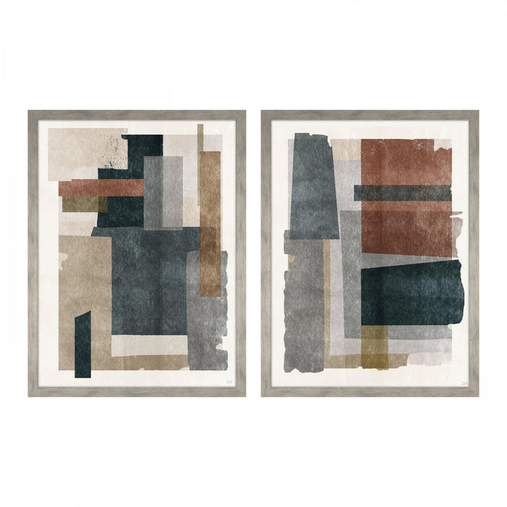 Skimming Shapes (sold as a pair) By Sabrina Roscino - TheArtistsQuarter