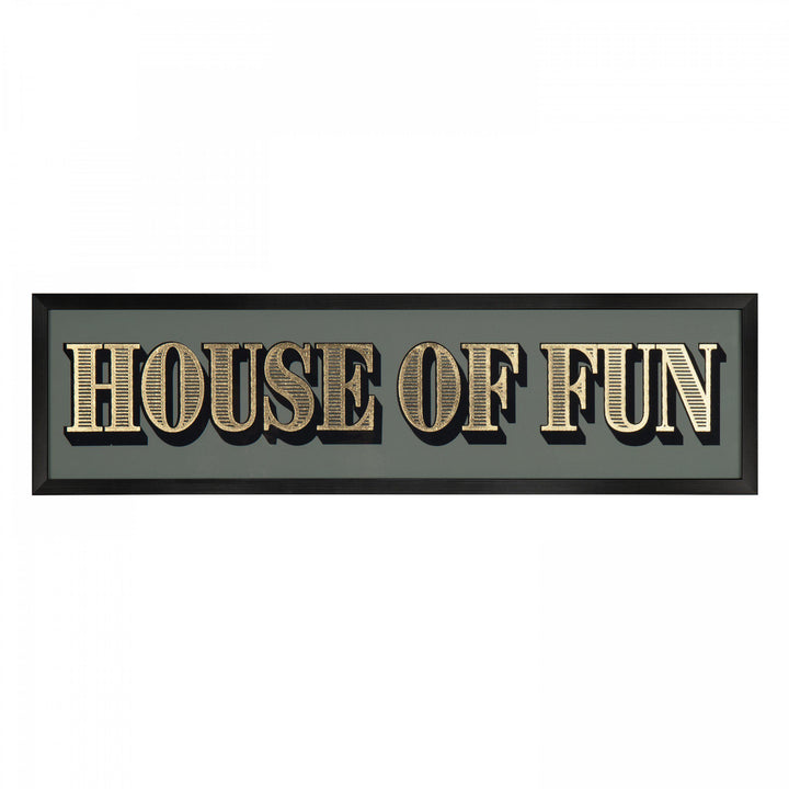 House Of Fun Wall Plaque By Faye Reynolds-Lydon *NEW* - TheArtistsQuarter