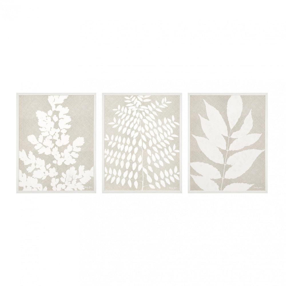 Leaf Silhouette Triptych By Wild Apple - TheArtistsQuarter